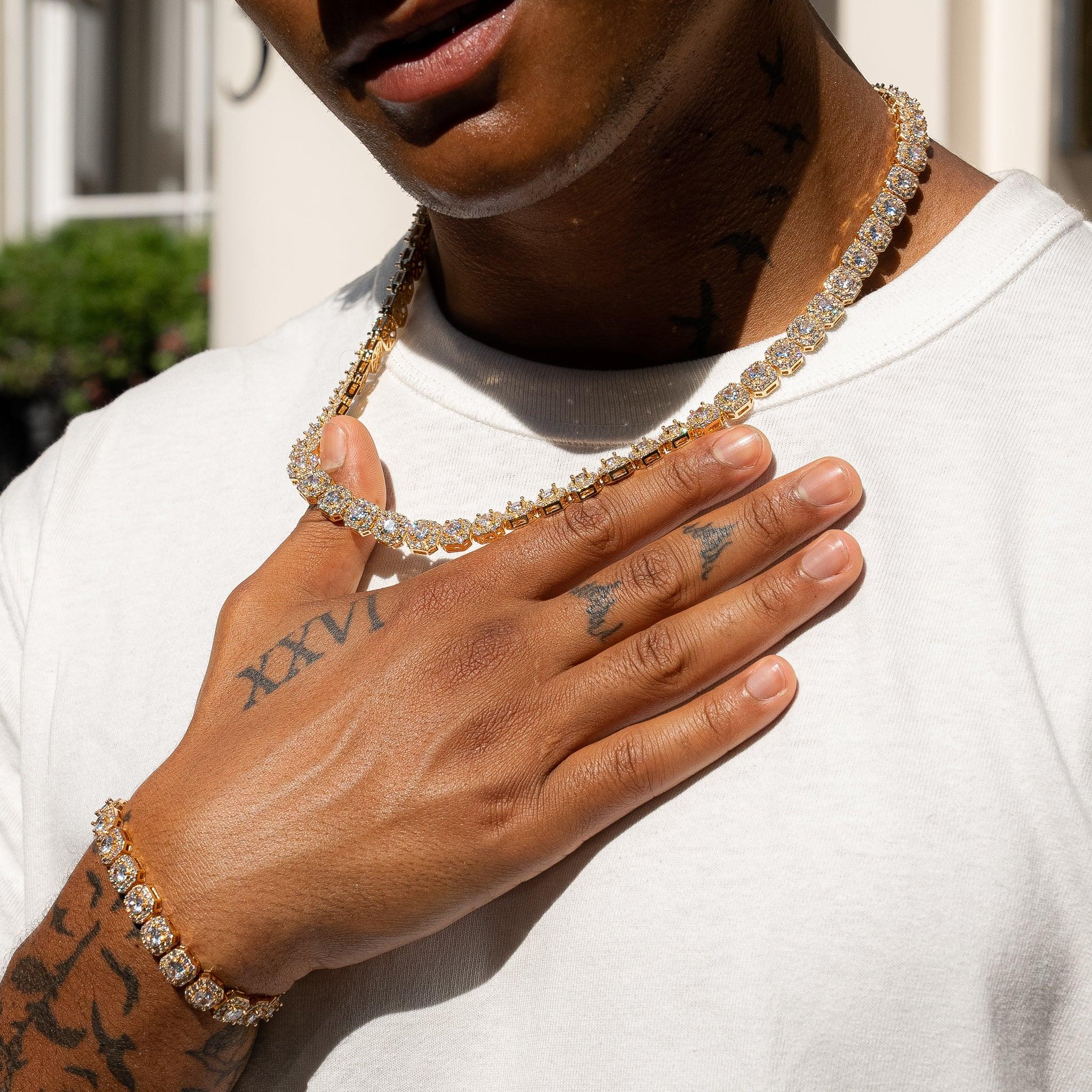 CHAÎNE ICE STONE - 10mm OR