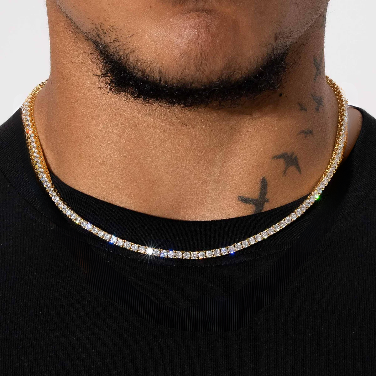 CHAÎNE TENNIS - 5mm OR