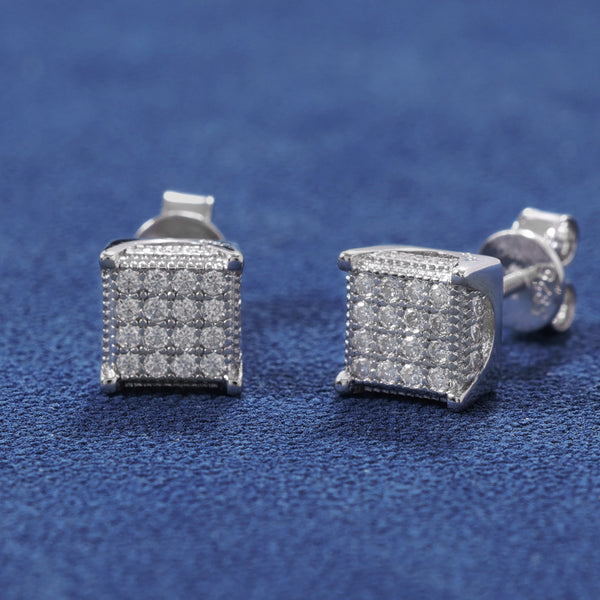 Boucles d’oreilles Square - Argent 925