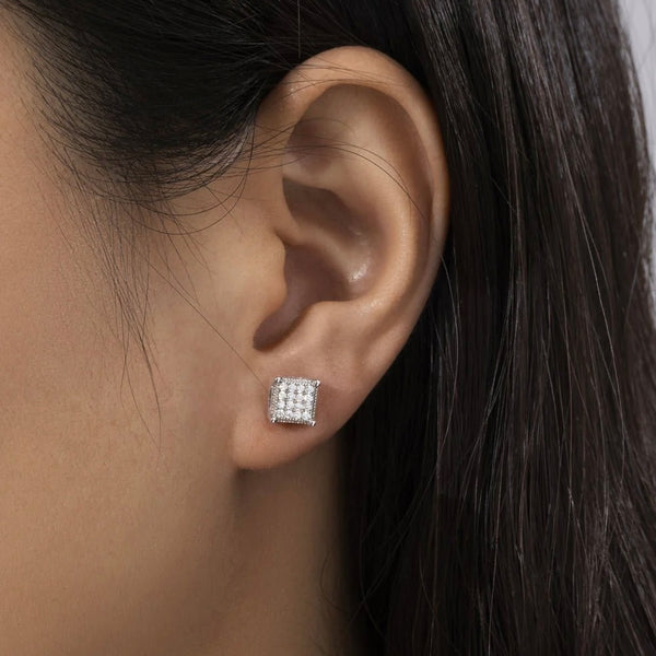Boucles d’oreilles Square - Argent 925